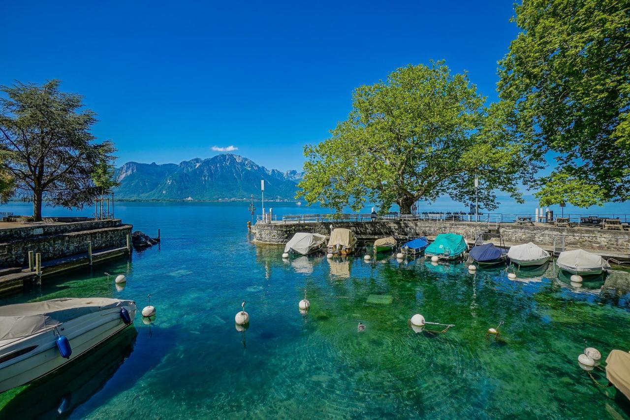 Secret Garden Studio - Lakefront Apartment Montreux Bagian luar foto